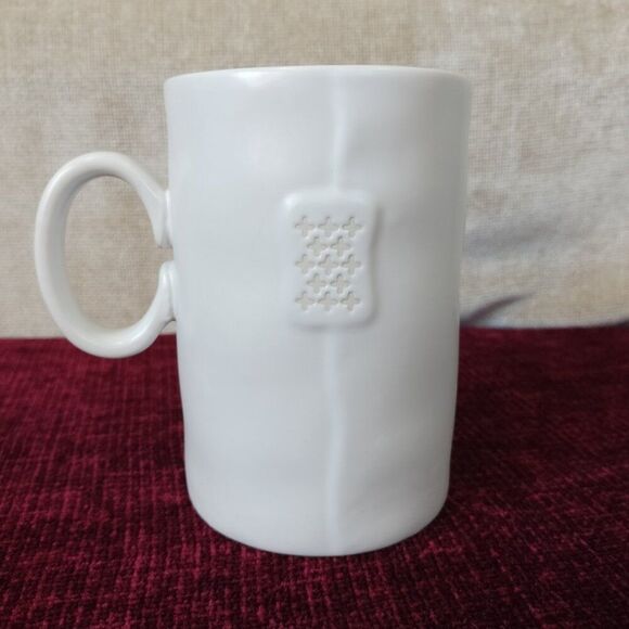 RARE White Rae Dunn Studio Boutique by Magenta ENJOY Coffee Mug - Picture 3 of 6